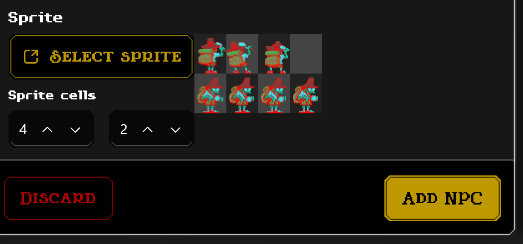NPC adjust spritesheet