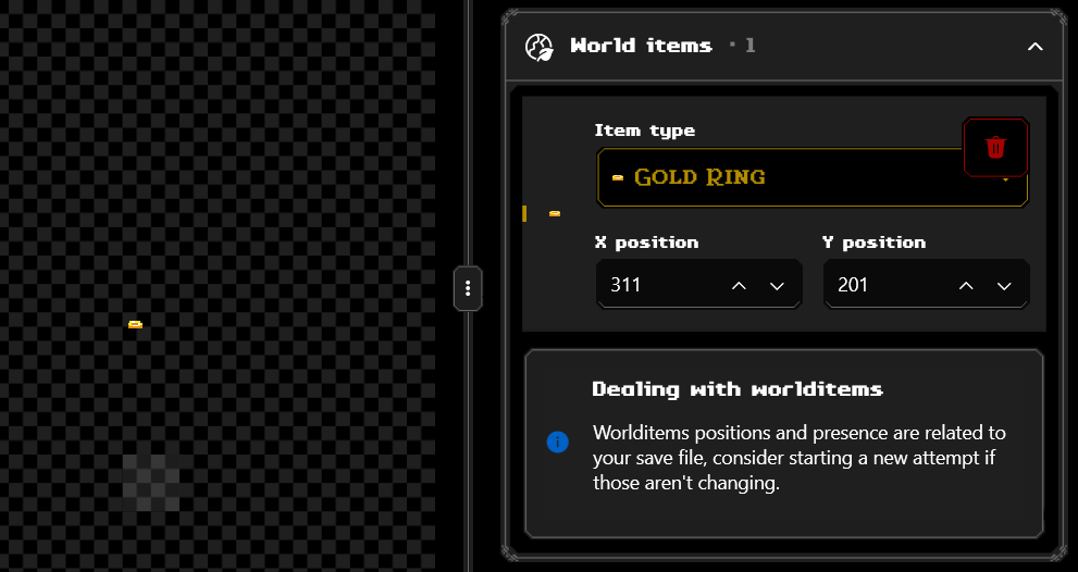 Worlditem added successfully