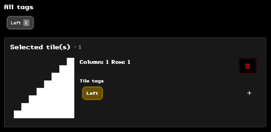 Tile tag added